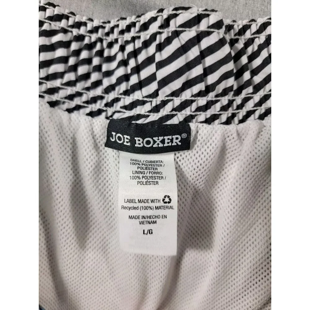 Joe Boxer Swim Trunks Board Shorts Men's Large Mesh lined Patriotic Skull Heads‎